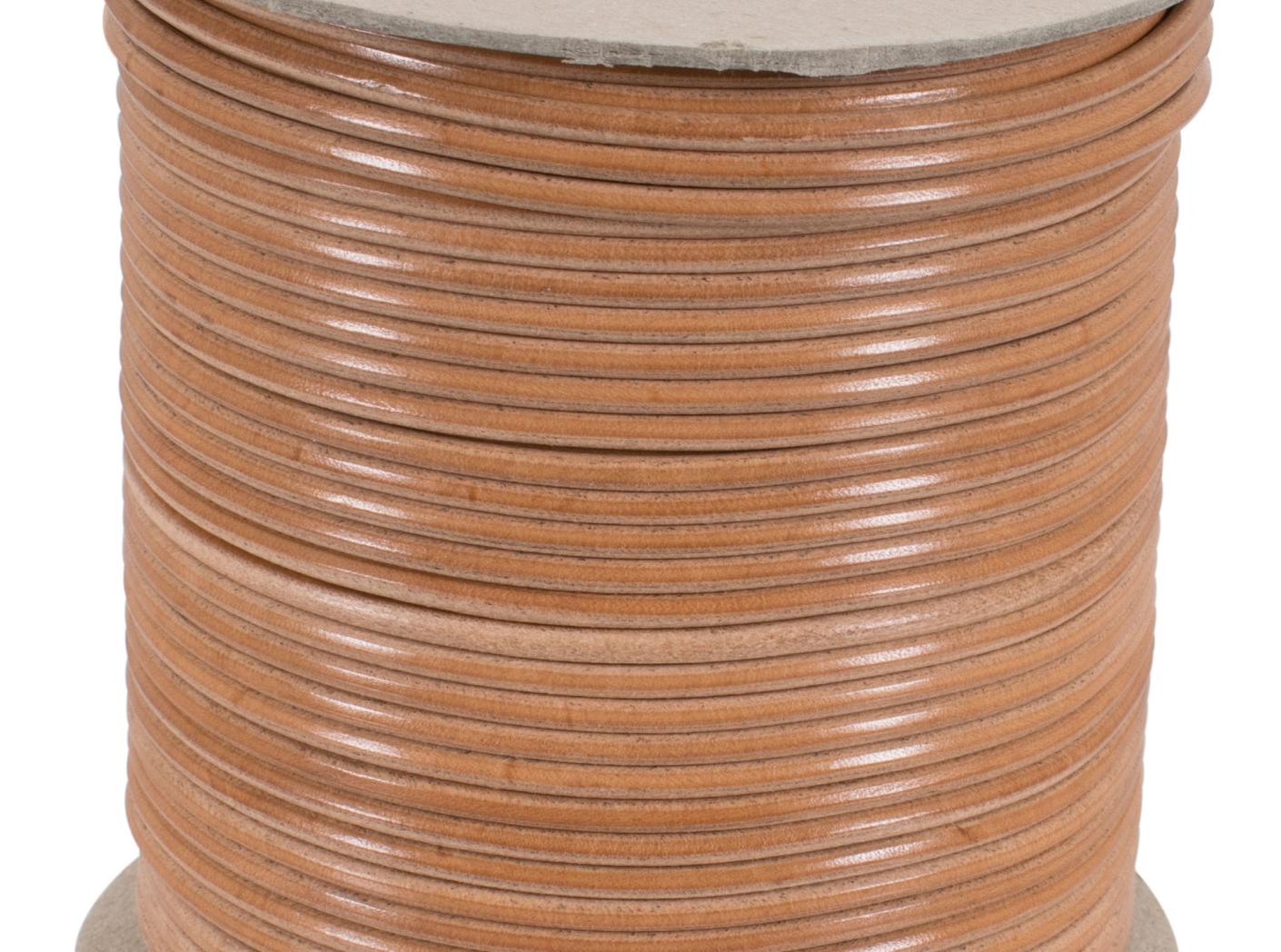 Natūralios odos virvutė, beige Natūralios odos virvutė, beige