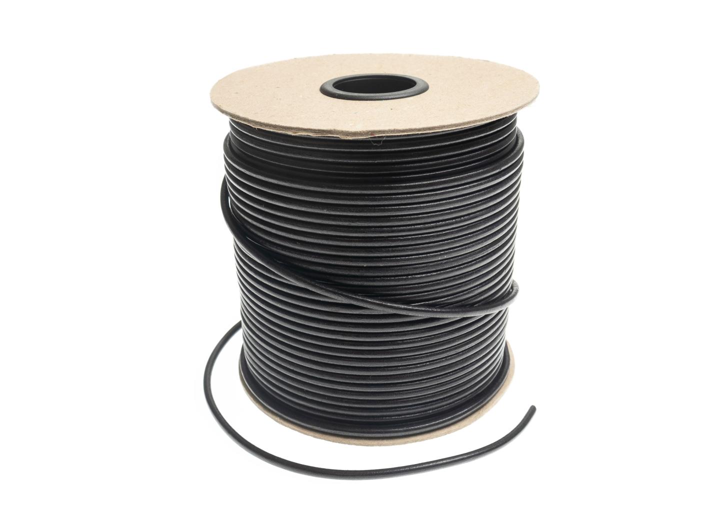 Natūralios odos virvutė, black Natūralios odos virvutė, black