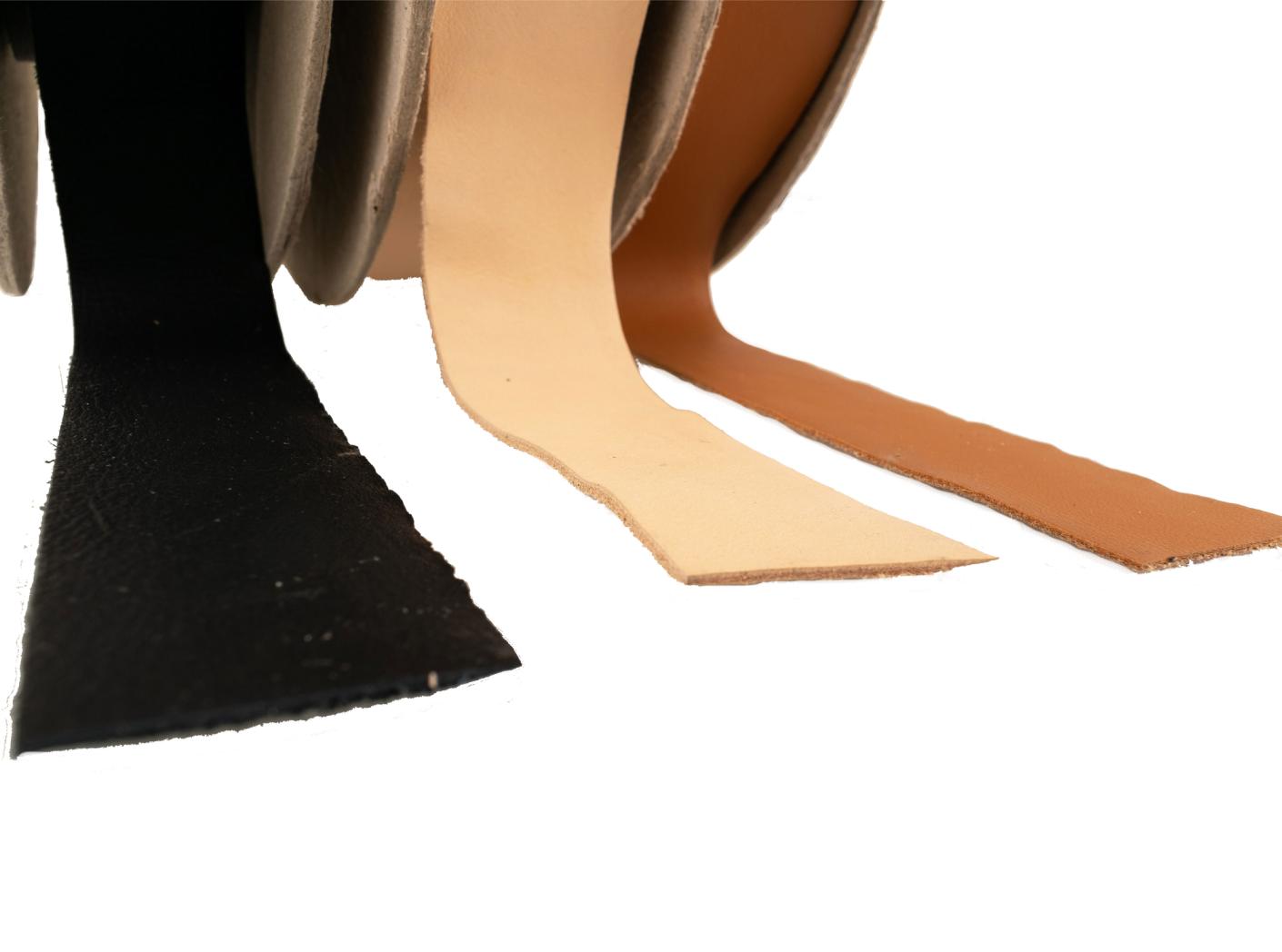 Natūralios odos juosta, b=40 mm, black Natūralios odos juosta, b=40 mm, black