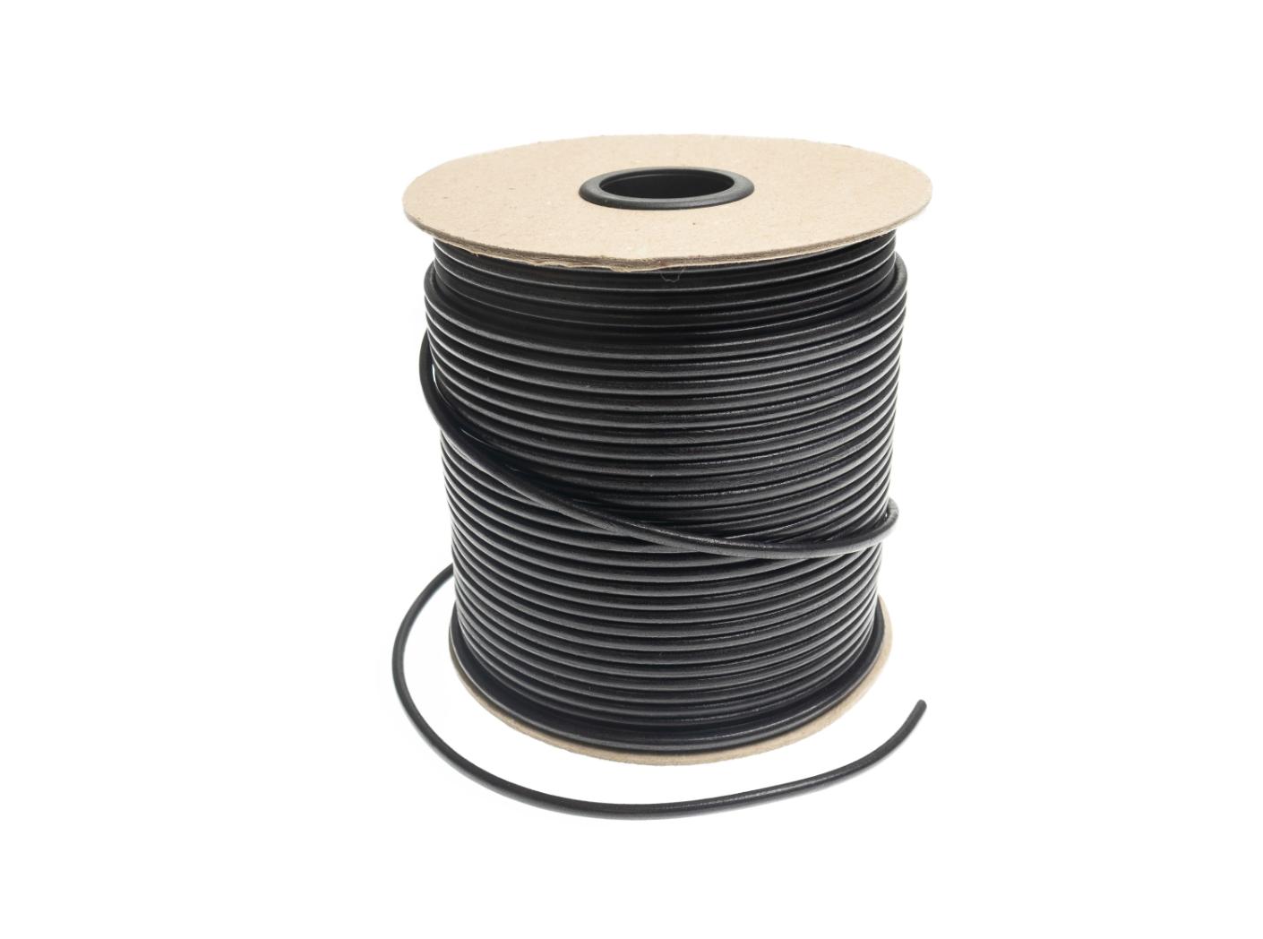 Natūralios odos virvutė, black Natūralios odos virvutė, black