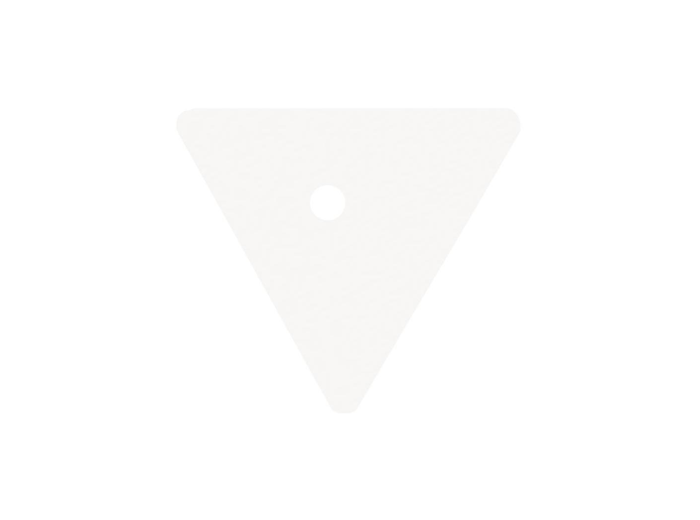 Norvegiškas trikampis, baltas, a=60 mm, 100 vnt Norvegiškas trikampis, baltas, a=60 mm, 100 vnt