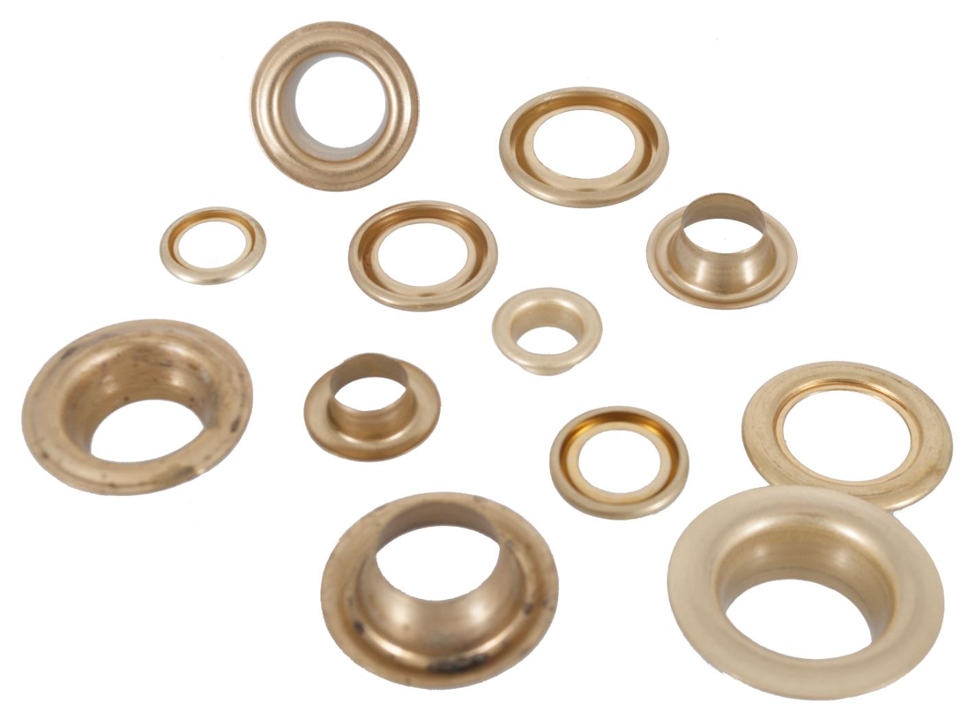 Žiedeliai 28 B, žalvariniai, Ø 13 mm, 1000 vnt/pak Žiedeliai 28 B, žalvariniai, Ø 13 mm, 1000 vnt/pak