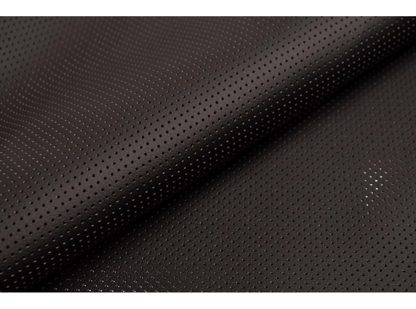 PU Imola Plus Bonded Leather Dark black, perforuota PU Imola Plus Bonded Leather Dark black, perforuota