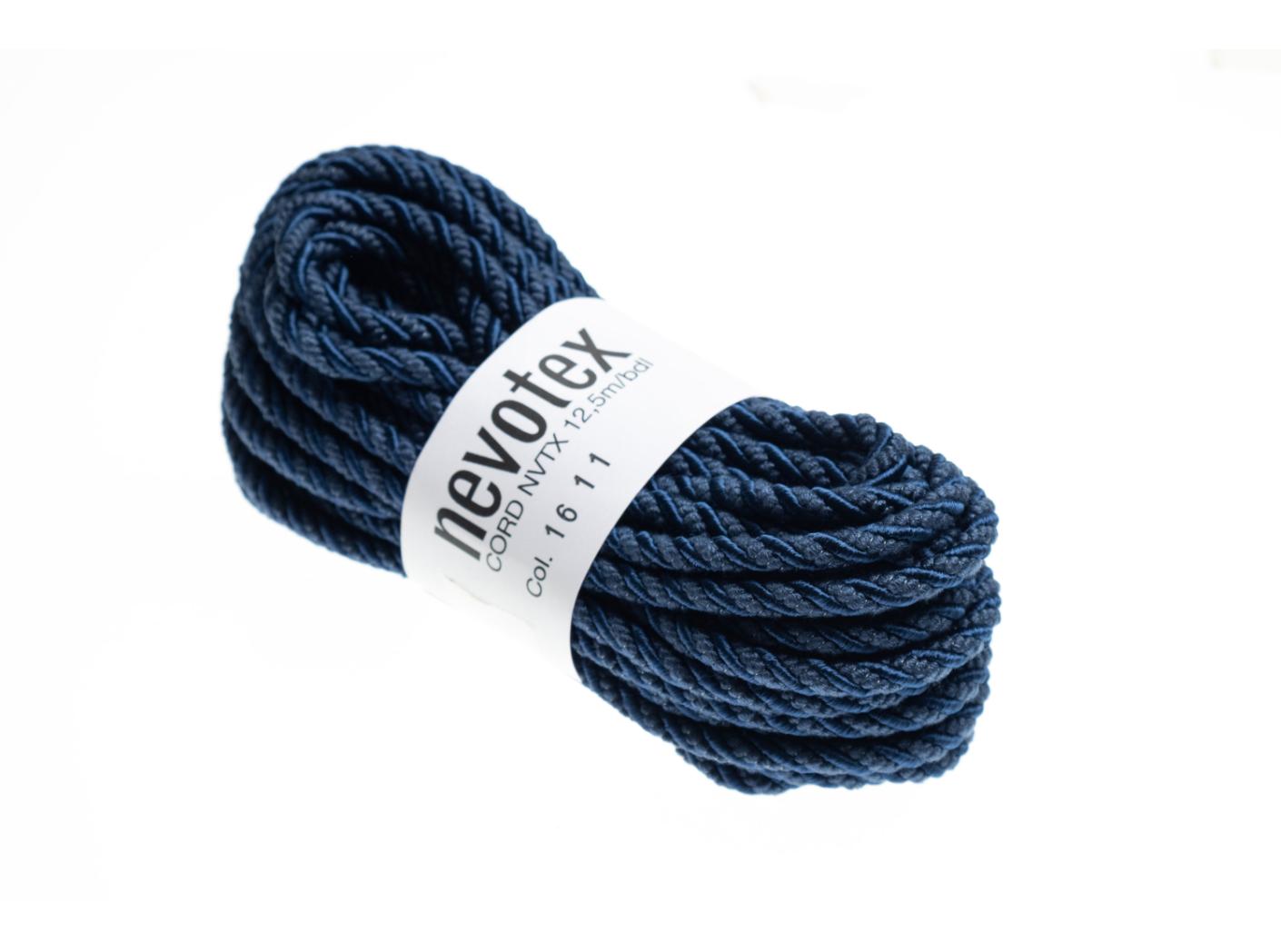 Dekoratyvinė virvutė NVTX 1611 Navy matt/shiny Dekoratyvinė virvutė NVTX 1611 Navy matt/shiny