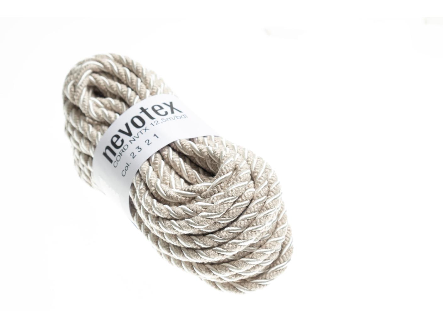 Dekoratyvinė virvutė NVTX 2321 Grey/white matt/shiny Dekoratyvinė virvutė NVTX 2321 Grey/white matt/shiny