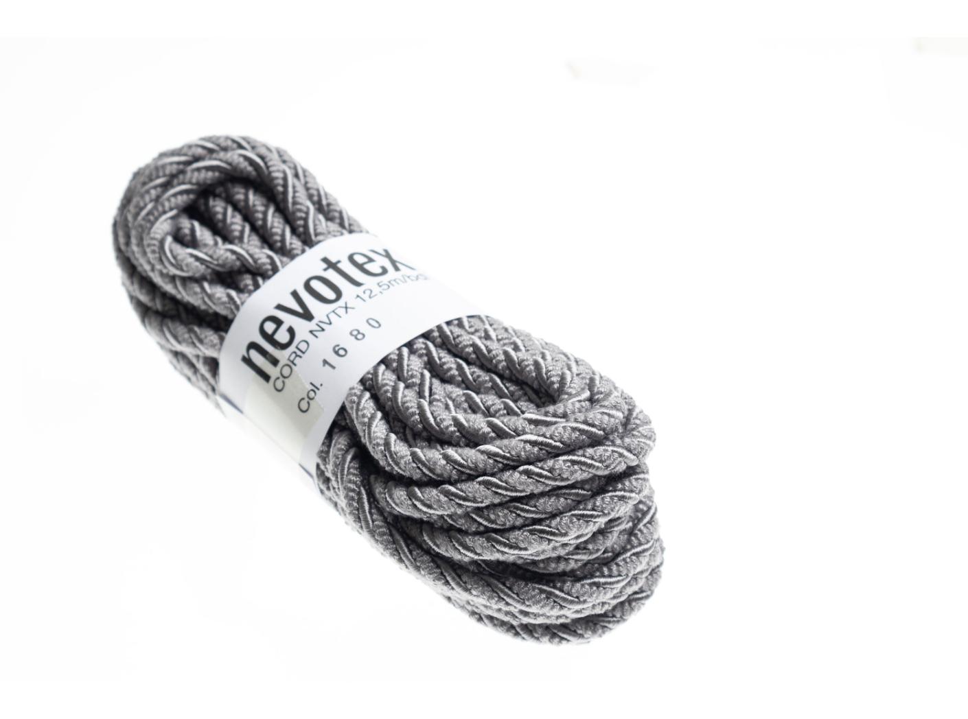 Dekoratyvinė virvutė NVTX 1680 Grey matt/shiny Dekoratyvinė virvutė NVTX 1680 Grey matt/shiny