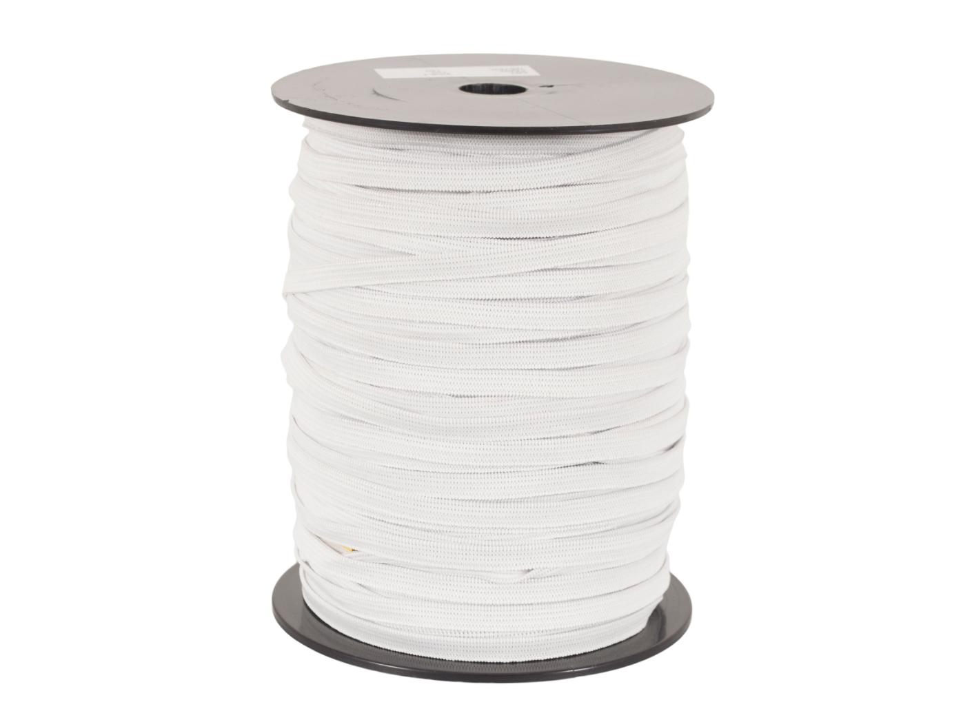 Elastinė guma 43001, b=10 mm, balta, 100 m/rul. Elastinė guma 43001, b=10 mm, balta, 100 m/rul.