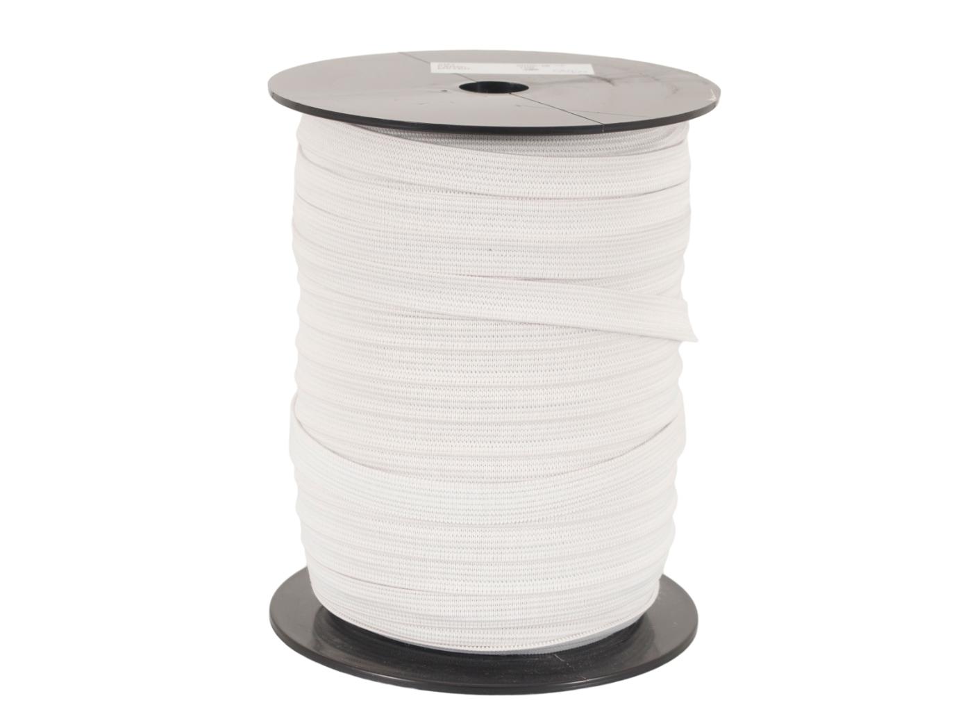 Elastinė guma 43001, b=25 mm, balta, 100 m/rul. Elastinė guma 43001, b=25 mm, balta, 100 m/rul.