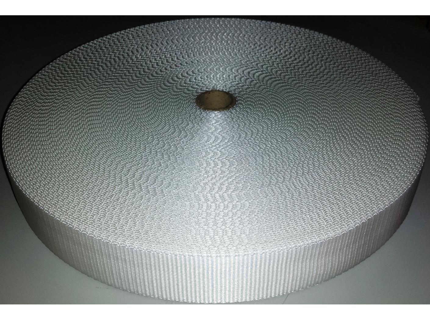 Polipropileno juosta, b=40 mm, balta, 50 m/rul. Polipropileno juosta, b=40 mm, balta, 50 m/rul.