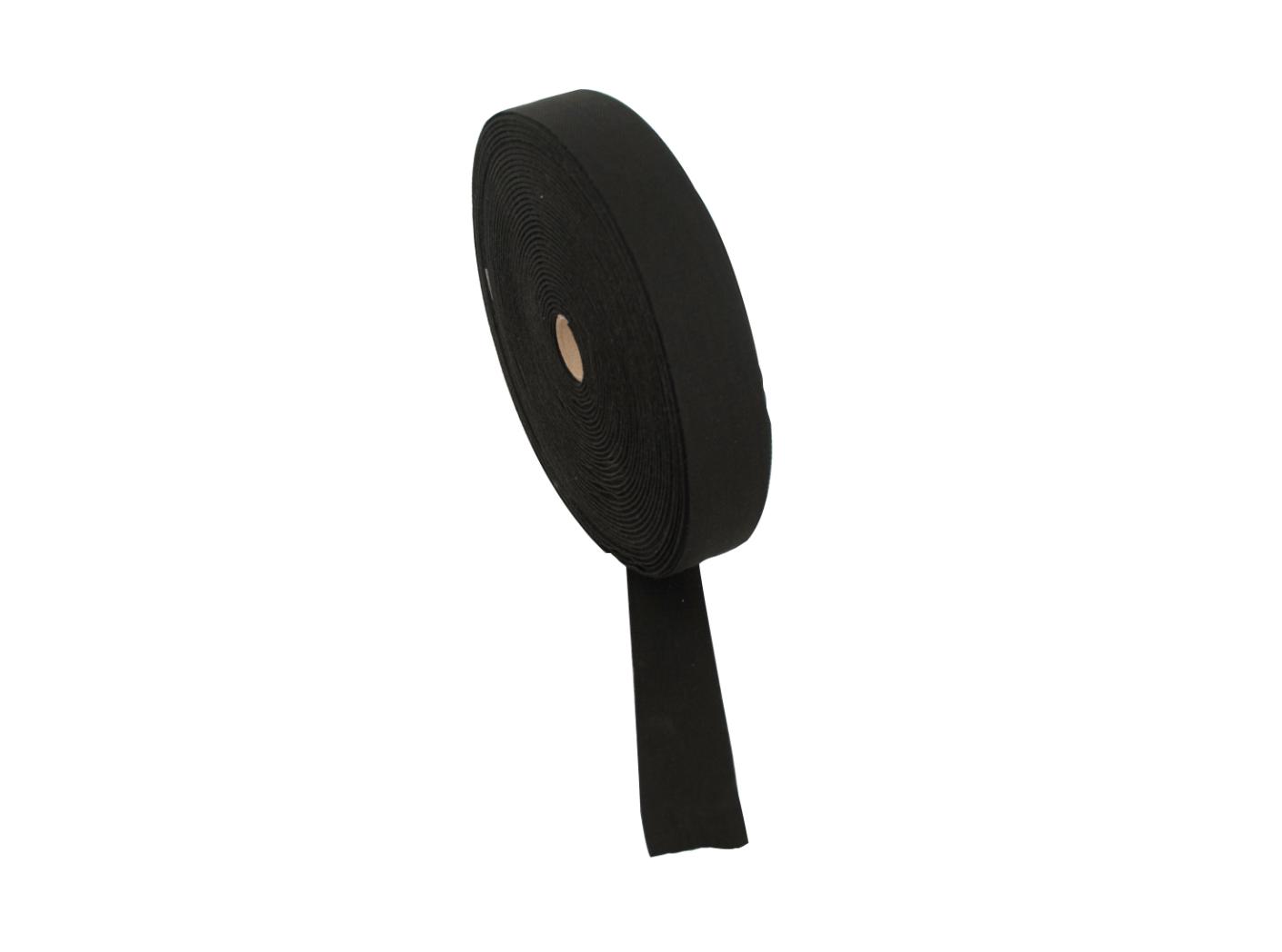 Medvilninė juosta, b=30 mm, juoda, 50 m/rul. Medvilninė juosta, b=30 mm, juoda, 50 m/rul.