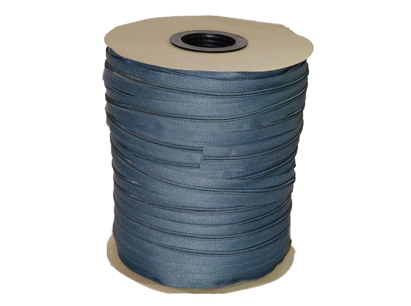 Spiralinio užtrauktuko juosta Chiq, 5 mm, pilka Spiralinio užtrauktuko juosta Chiq, 5 mm, pilka