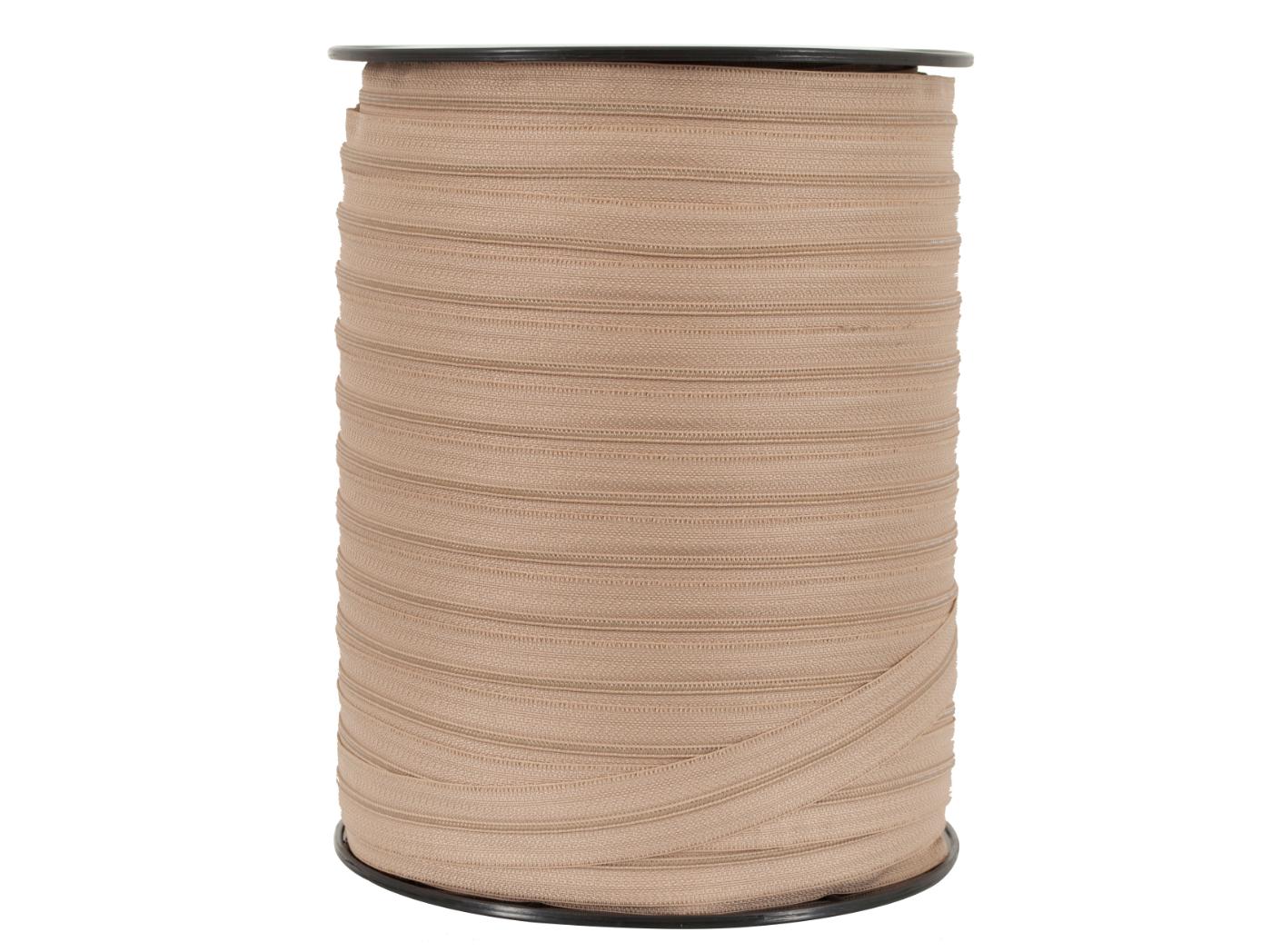 Spiralinio užtrauktuko juosta S 40, beige, 50 m Spiralinio užtrauktuko juosta S 40, beige, 50 m