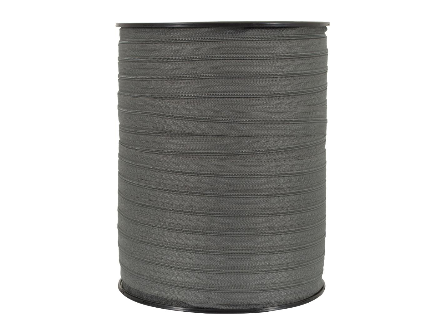 Spiralinio užtrauktuko juosta S 40, pilka, 50 m Spiralinio užtrauktuko juosta S 40, pilka, 50 m