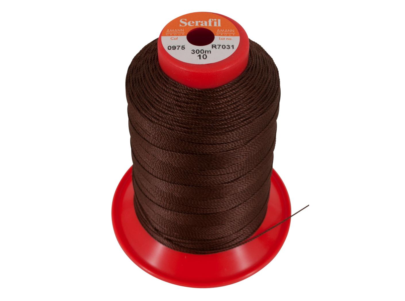 Siūlai Serafil 10, 300 m/rit., 975 (dark brown) Siūlai Serafil 10, 300 m/rit., 975 (dark brown)