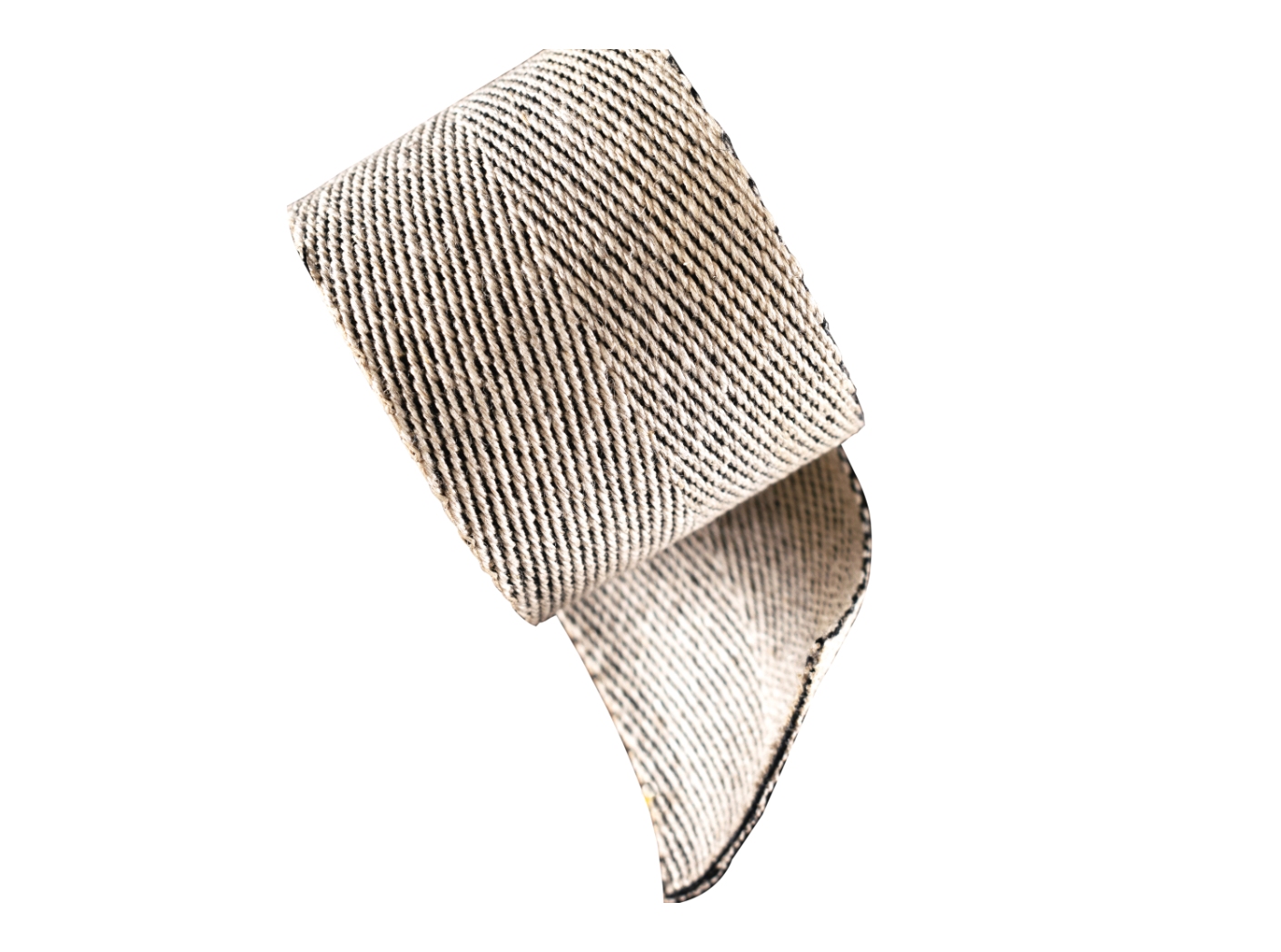 Juosta, b=50 mm, natūralus linas/juoda medvilnė Juosta, b=50 mm, natūralus linas/juoda medvilnė