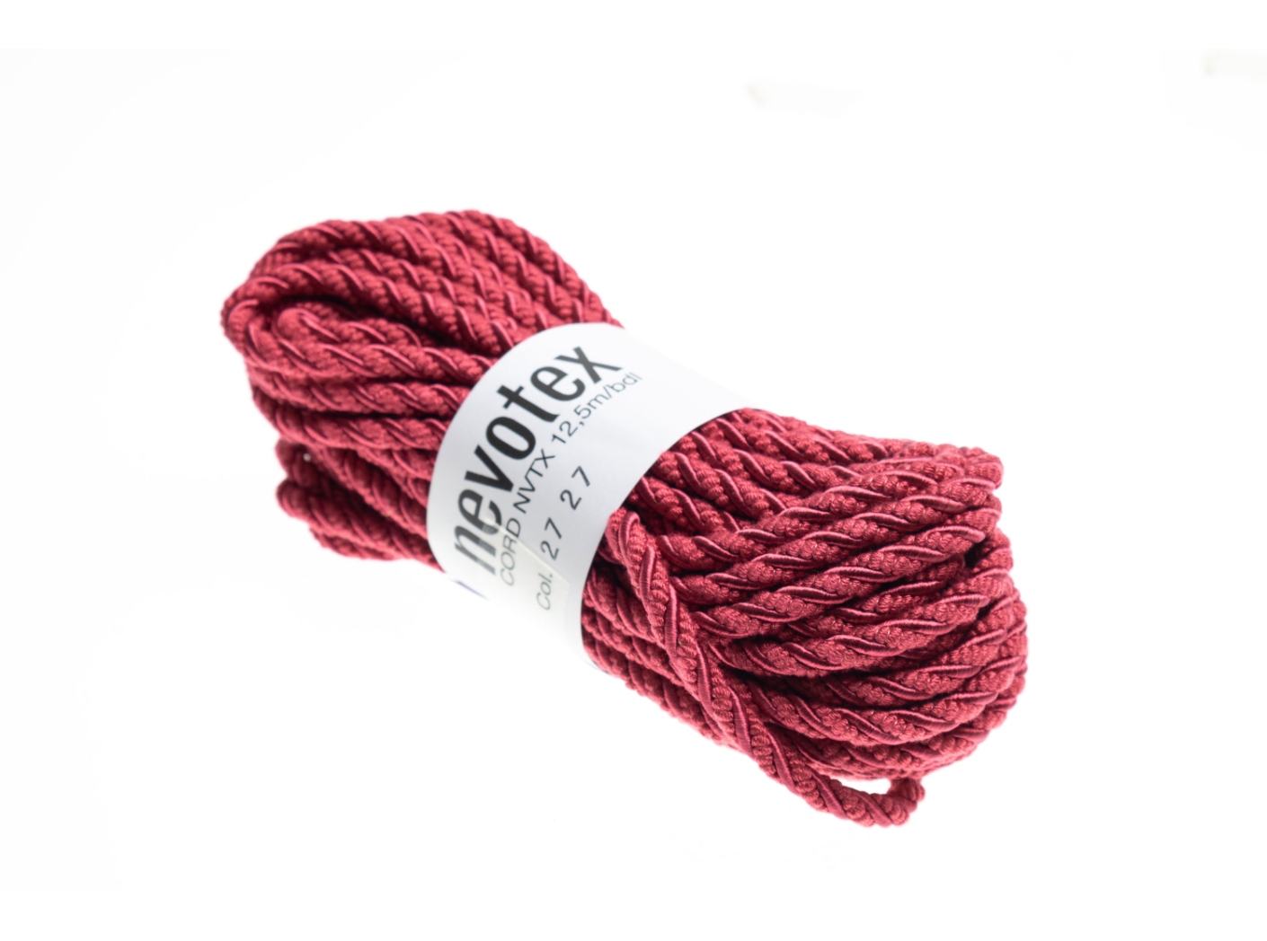 Dekoratyvinė virvutė NVTX 2727 Cerise matt/shiny Dekoratyvinė virvutė NVTX 2727 Cerise matt/shiny