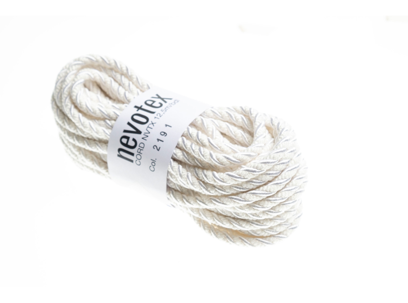 Dekoratyvinė virvutė NVTX 2191 White matt/shiny Dekoratyvinė virvutė NVTX 2191 White matt/shiny