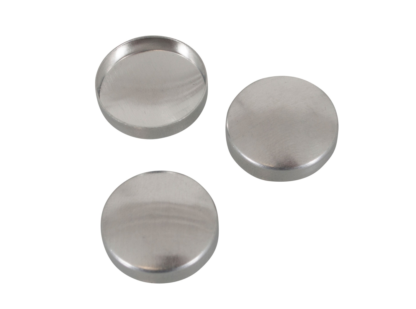 Sagos forma A44 viršutinė dalis (aliuminis), Ø 27,2 mm, 1000 vnt/pak. Sagos forma A44 viršutinė dalis (aliuminis), Ø 27,2 mm, 1000 vnt/pak.