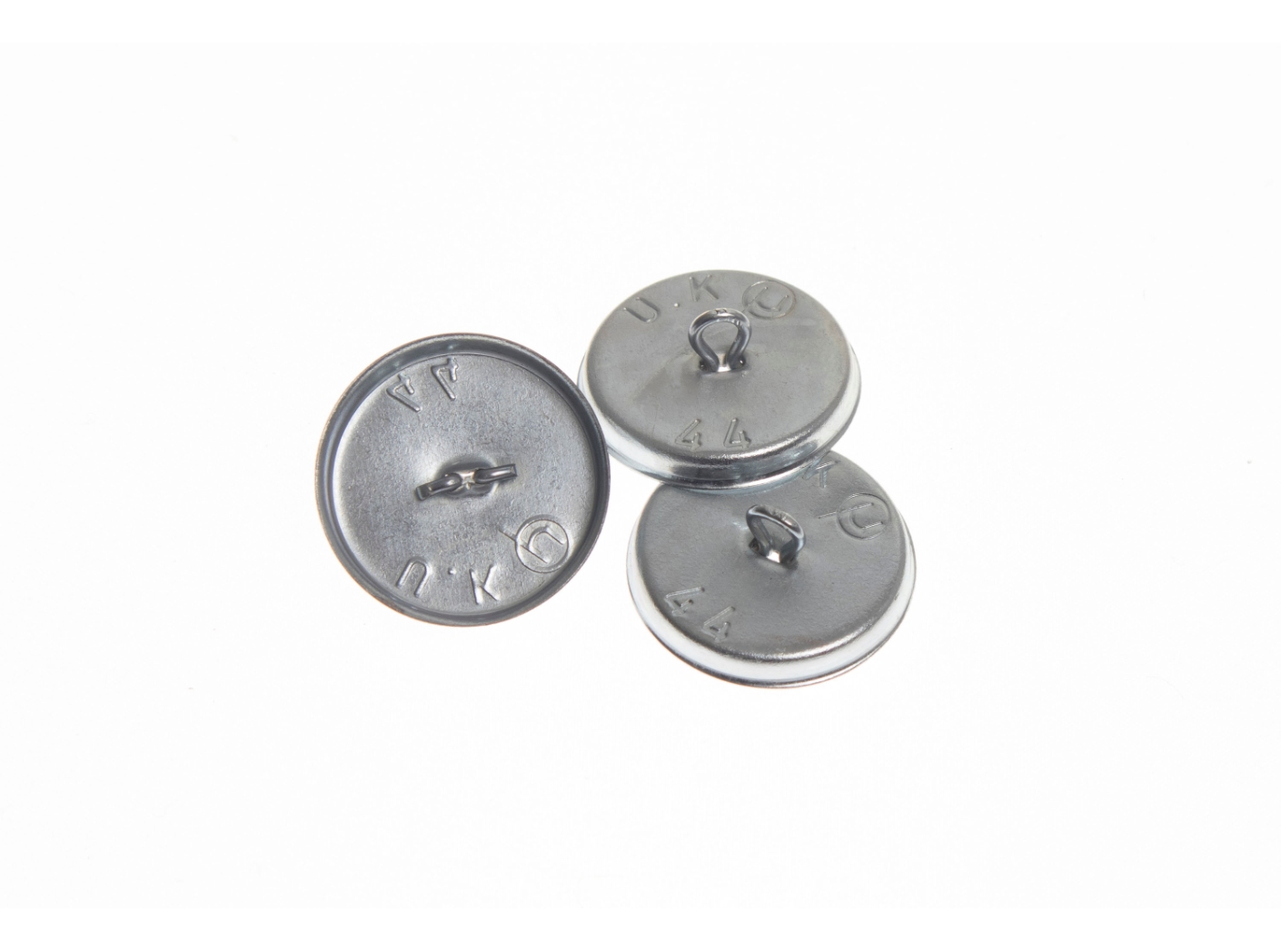 Sagos forma MA44 apatinė dalis su kilpele, Ø 24,7 mm, 250 vnt/pak. Sagos forma MA44 apatinė dalis su kilpele, Ø 24,7 mm, 250 vnt/pak.
