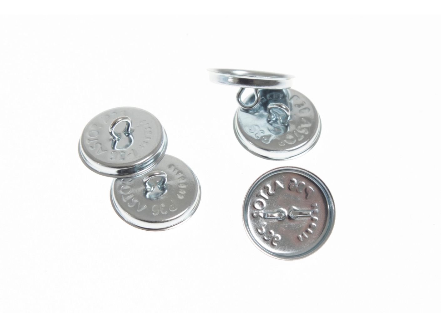 Sagos forma A36 apatinė dalis su kilpele, Ø 19,1 mm, 1000 vnt/pak. Sagos forma A36 apatinė dalis su kilpele, Ø 19,1 mm, 1000 vnt/pak.