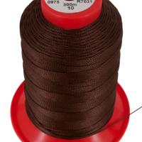 Siūlai Serafil 10, 300 m/rit., 975 (dark brown)
