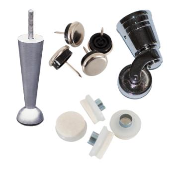 Padukai, kojelės ir ratukai